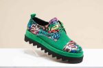 Pantofi dama Green Graffiti piele naturala