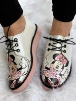 Pantofi Pinky Minnie piele naturala