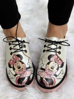 Pantofi Pinky Minnie piele naturala - imagine 3