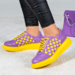 Pantofi Yellow & Purple