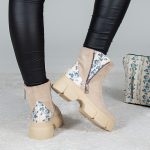 Ghete Crem Flowers - imagine 2
