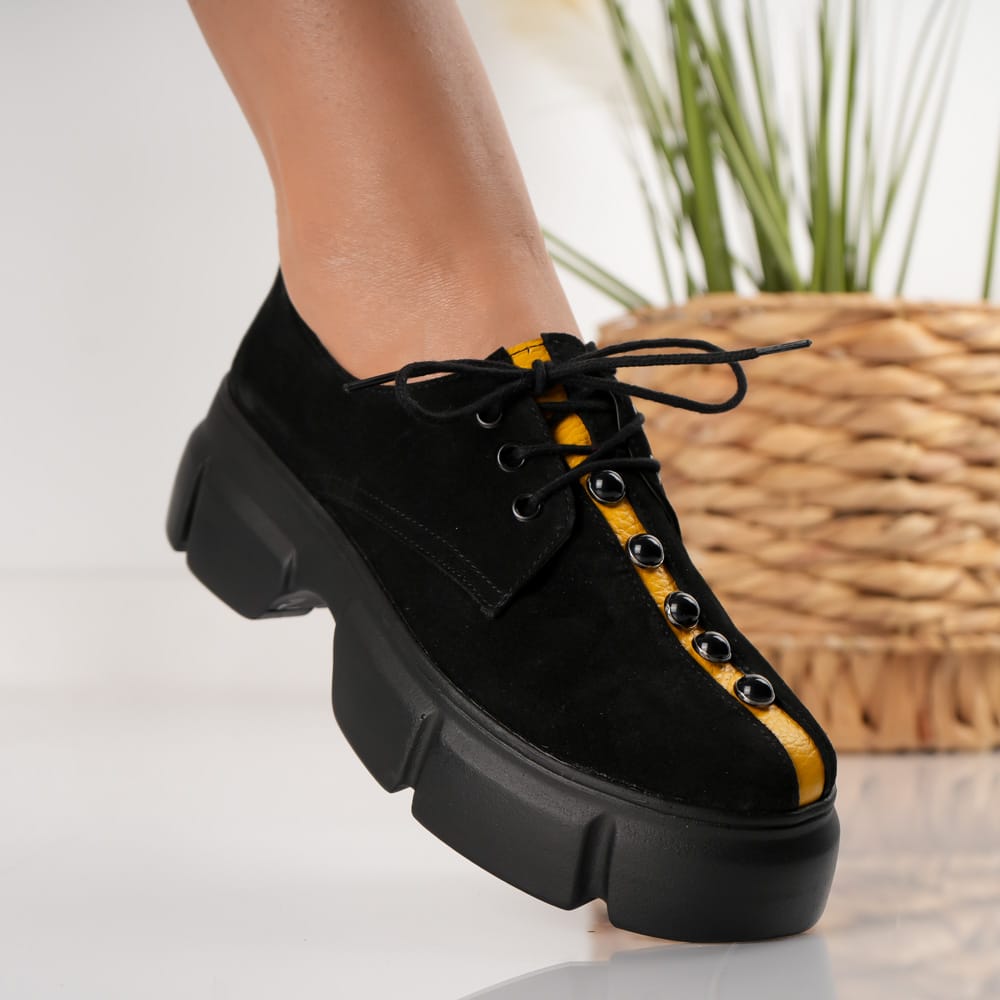 Pantofi Yellow Line (2) Pantofi Yellow Line din piele naturala - imagine 3