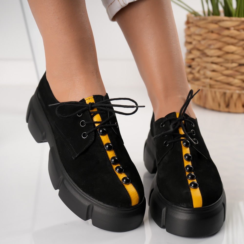 Pantofi Yellow Line (3) Pantofi Yellow Line din piele naturala - imagine 2