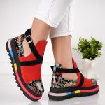 Ghete Strong Red din piele naturala - imagine 4