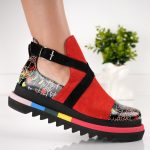 Ghete Strong Red din piele naturala - imagine 2