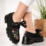 Pantofi Spring Ribbon din piele naturala