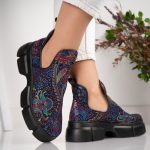 Ghete Floral Fantasy din piele naturala - imagine 3