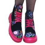 Bocanci dama Rose Noir din piele naturala - imagine 2