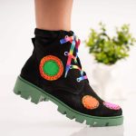 Bocanci dama Green Sole din piele naturala - imagine 2