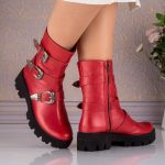 Ghete din piele naturala Ruby Rovers - imagine 2