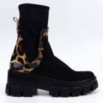 Ghete dama Midnight Panther din piele naturala