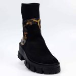 Ghete dama Midnight Panther din piele naturala - imagine 2