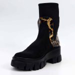 Ghete dama Midnight Panther din piele naturala - imagine 3