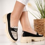 Pantofi Black Vanilla din piele naturala - imagine 2