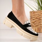 Pantofi Black Vanilla din piele naturala - imagine 4