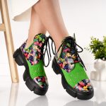 Bocanci Jade Multicolor din piele naturala - imagine 4