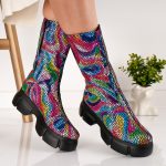 Ghete Rainbow cu model multicolor - imagine 3