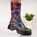 Ghete Rainbow cu model multicolor - imagine 2
