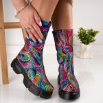 Ghete Rainbow cu model multicolor - imagine 4