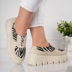 Pantofi Jungle Vibe cu animal print si talpa lata
