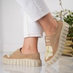 Pantofi casual de dama Beige Delight