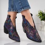 Ciocate Midnight Print cu accent tip V - imagine 5