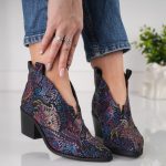 Ciocate Midnight Print cu accent tip V - imagine 4