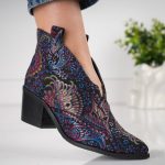 Ciocate Midnight Print cu accent tip V - imagine 3