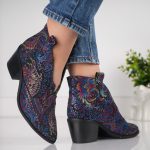 Ciocate Midnight Print cu accent tip V - imagine 2