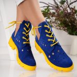 Bocanci Blue Sun cu siret