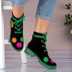 Bocanci dama Green Sole din piele naturala