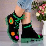 Bocanci dama Green Sole din piele naturala - imagine 5