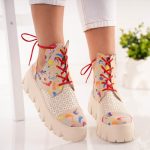 Bocanci Hirst din piele naturala cu detalii laterale si siret - imagine 3