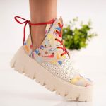 Bocanci Hirst din piele naturala cu detalii laterale si siret - imagine 2