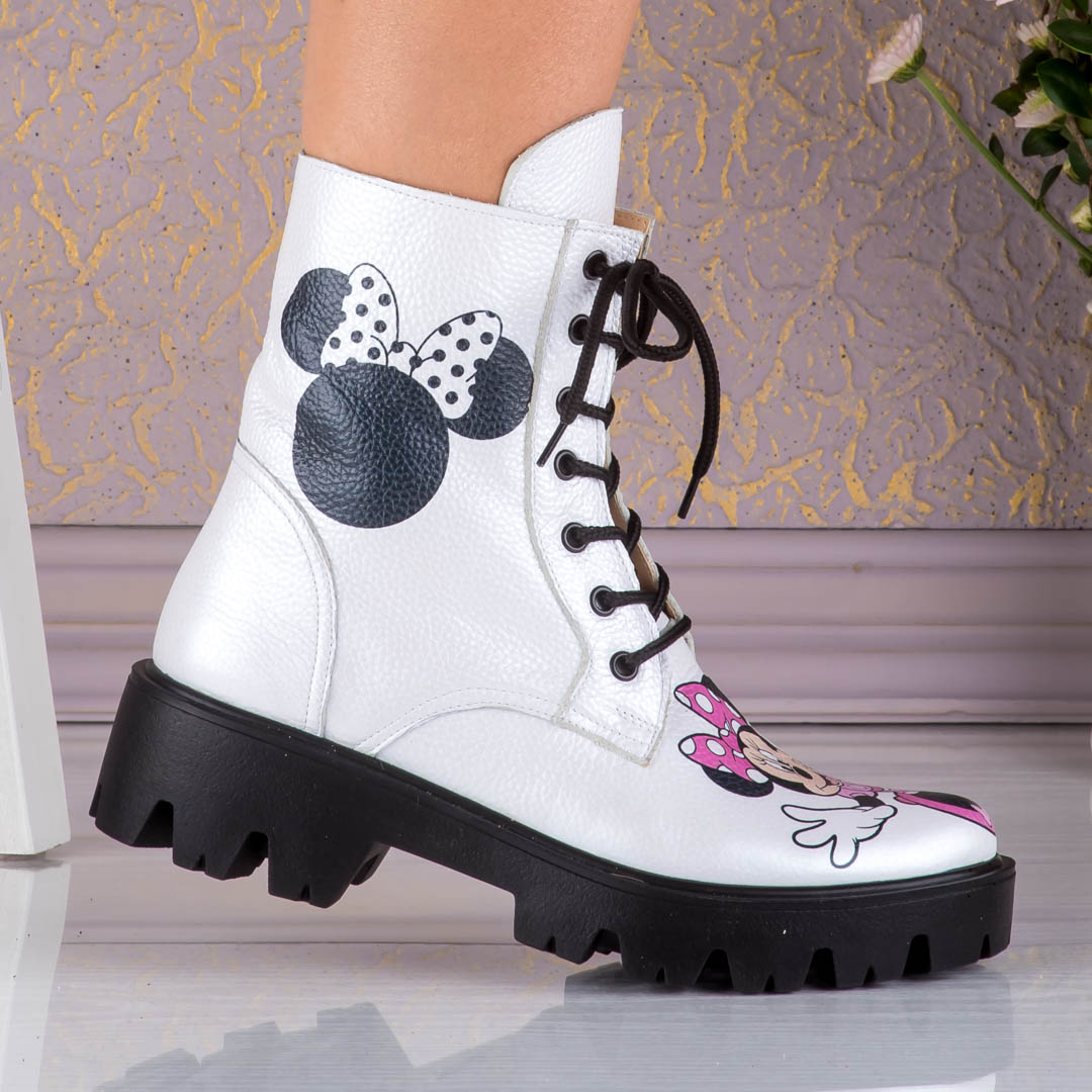 Bocanci din piele naturala Minnie (3) Bocanci din piele naturala Minnie - imagine 4