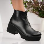 Ghete Felicita negre cu detalii argintii - imagine 2