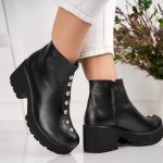 Ghete Felicita negre cu detalii argintii