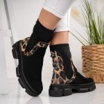 Ghete Wild Card cu detalii animal print