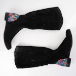 Cizme Sparkle cu detalii perforate din piele naturala intoarsa - imagine 7