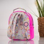 Rucsac de dama din piele naturala Fun Pink - imagine 2