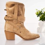 Ciocate dama Beige Beauty din piele naturala - imagine 3