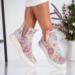 Ghete de dama din piele naturala Natalie cu talpa extralight