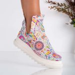 Ghete de dama din piele naturala Natalie cu talpa extralight - imagine 4