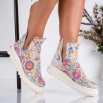 Ghete de dama din piele naturala Natalie cu talpa extralight - imagine 6