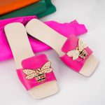 Papuci de piele Bumble Bee - imagine 7