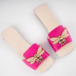 Papuci de piele Bumble Bee - imagine 3