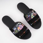 Papuci de piele Dark Night - imagine 5