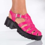 Sandale dama Fisherman Fuchsia - imagine 4