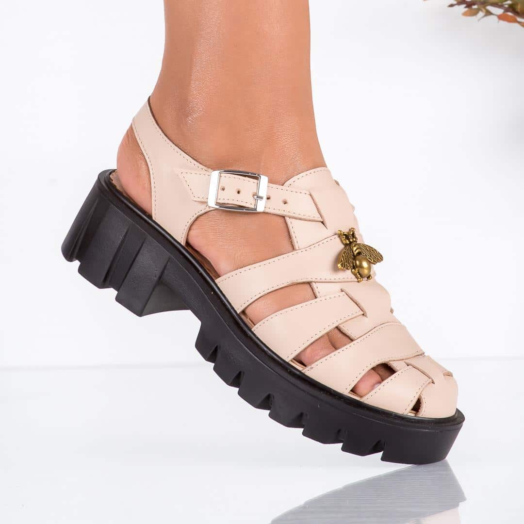 Sandale dama Fisherman Pink (2) Sandale dama Fisherman Pink - imagine 3