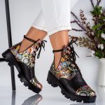 Bocanci de dama Maldina din piele naturala - imagine 2